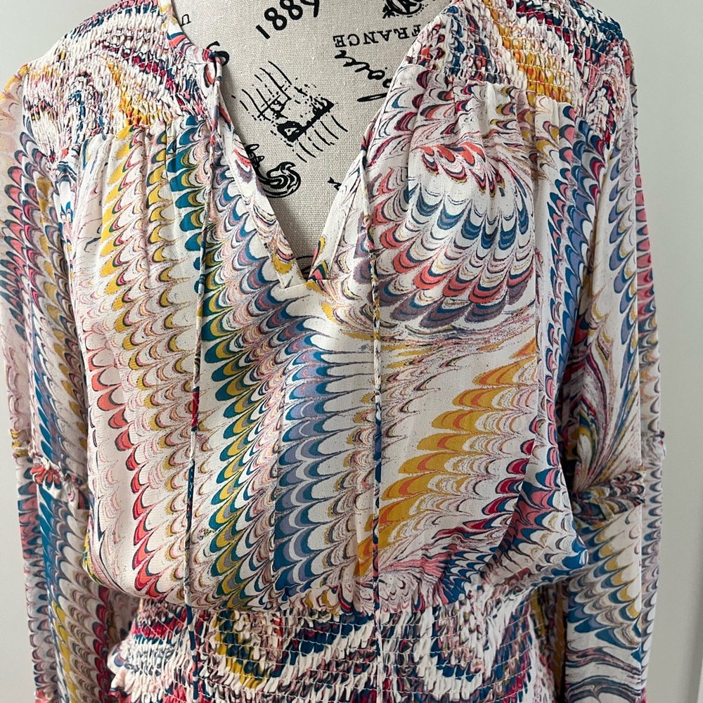 Colorful Patterned Women's Top - Picture 9 of 12